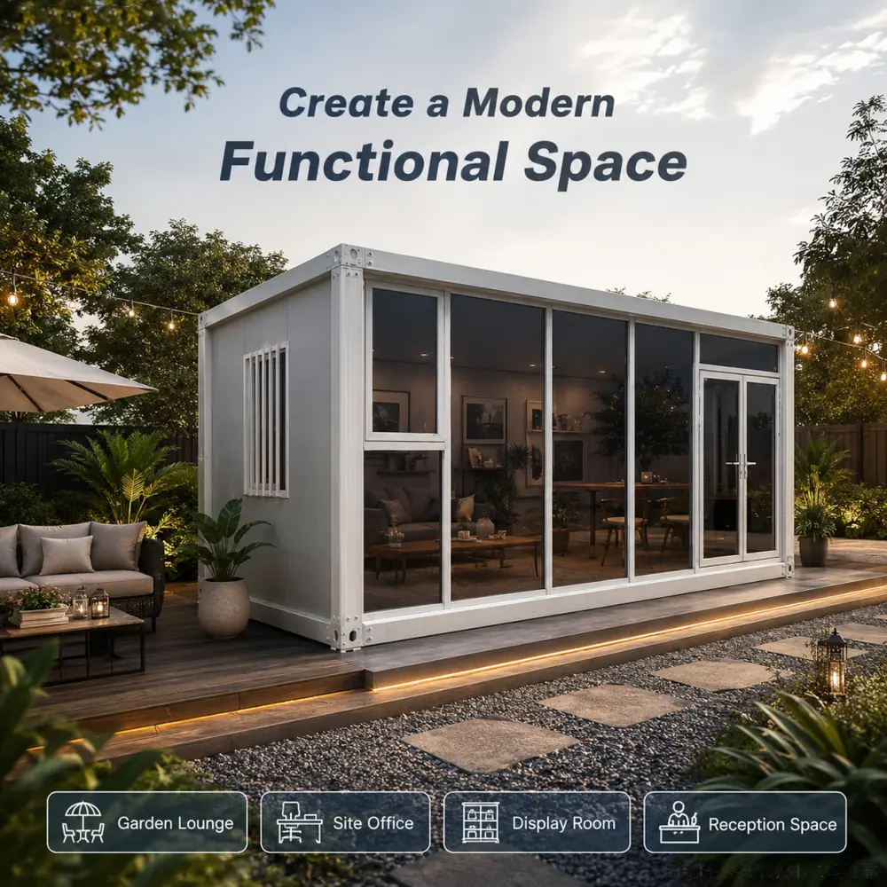 Glass front modular room